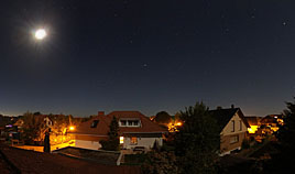 360° Panorama Fotografie Nachtaufnahme Ort Sternenhimmel