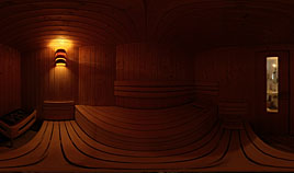 360° Panorama Fotografie Sauna
