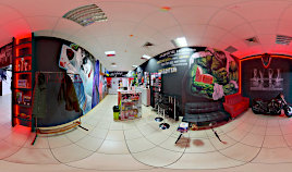 360° Panorama Fotografie Eingang Fitnessclub